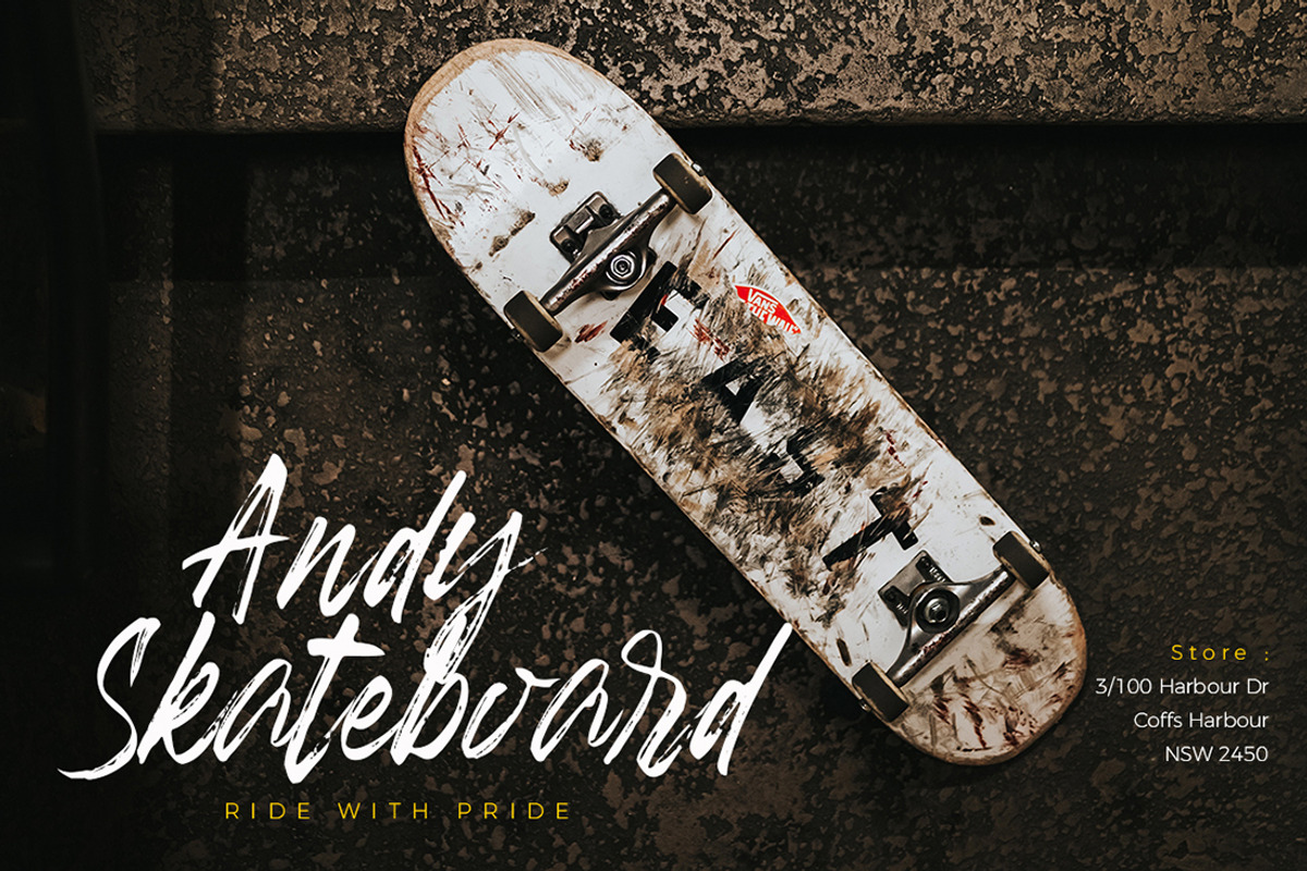 Banshee Brush Instagram Font preview 4