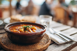 Traditional hearty vegetable stew, a Food & Drink Photo by MistyDay