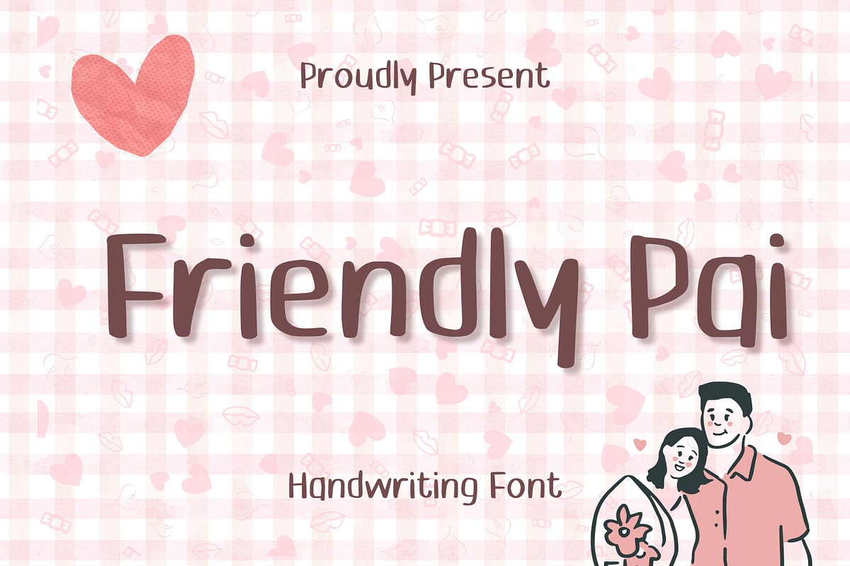 Friendly Pai, a Handwritten Font by Aisyah (Photo 1 of 5)