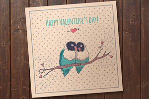 Valentines day card template