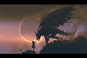 Fantasy dragon illustration set, an Illustration by Grandfailure (Thumbnail 5 of 6)