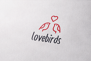 Bird Love Logo Template