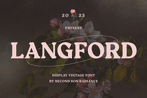 SS Langford - Display Vintage Font