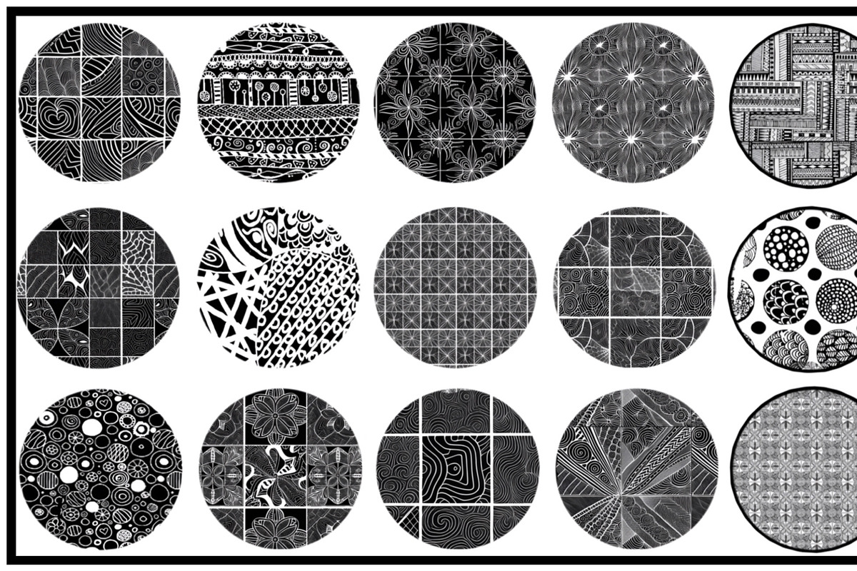 Zentangle 60 Pattern Brush Bundle, a Brush Add-On by Willow & Wheat (Photo 3 of 4)