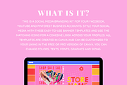Youtube, Facebook, Pinterest Banners, a Social Media Template by SunshineStudioBoutique (Thumbnail 2 of 9)