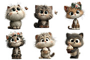 Cute Watercolor Cat PNG Clipart, an Animal Illustration by Daily.Designs (Thumbnail 3 of 4)