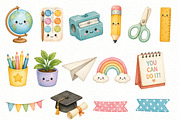 Back to School Clipart Bundle, an Education Illustration by Villa 11 Estudio (Thumbnail 3 of 6)
