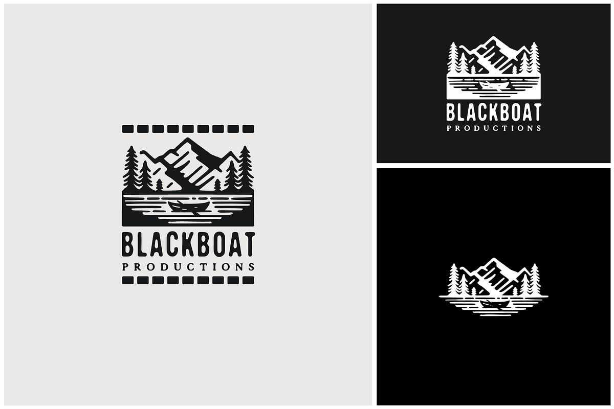 Boat Lake Mountain Pine Forest Logo, a Branding & Logo Template by Enola99d (Photo 1 of 2)