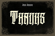 DEMENTE, a Blackletter Font by jakejarkor (Thumbnail 4 of 4)