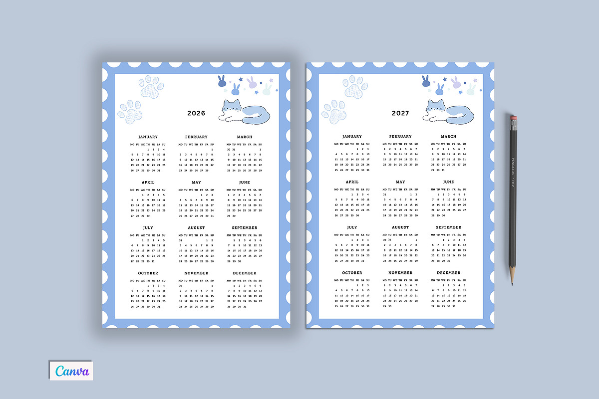 Calendar Template, a Stationery Template by Design Zone (Photo 1 of 3)