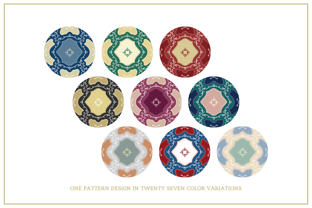 Cottagecore Pattern 16 Royal Tiles, a Pattern Graphic by Euonia Meraki (Photo 7 of 20)