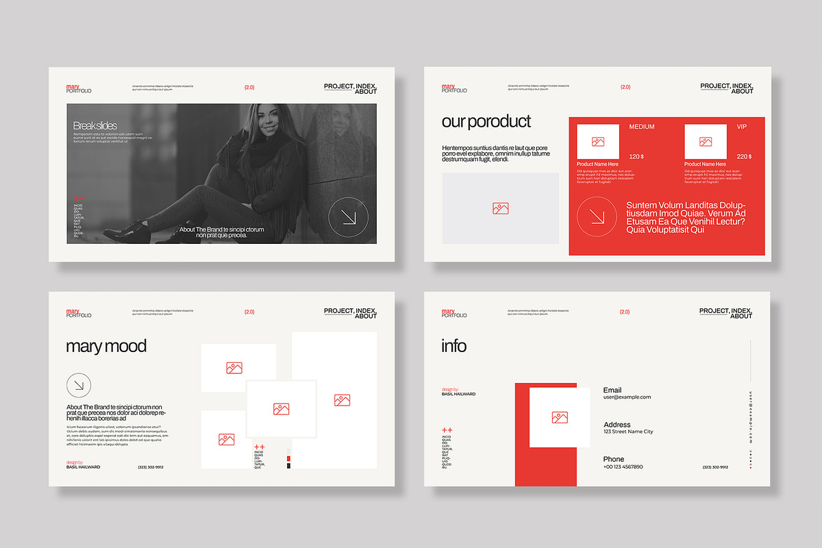 Design Portfolio Presentation design preview 5