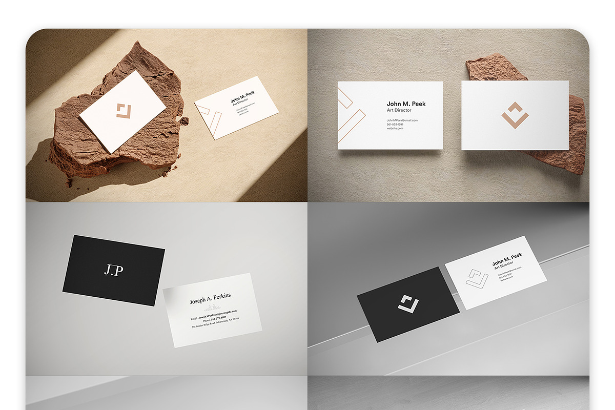 32 Premium Business Cards Mockups, a Print Template by imonedesign (Photo 3 of 4)