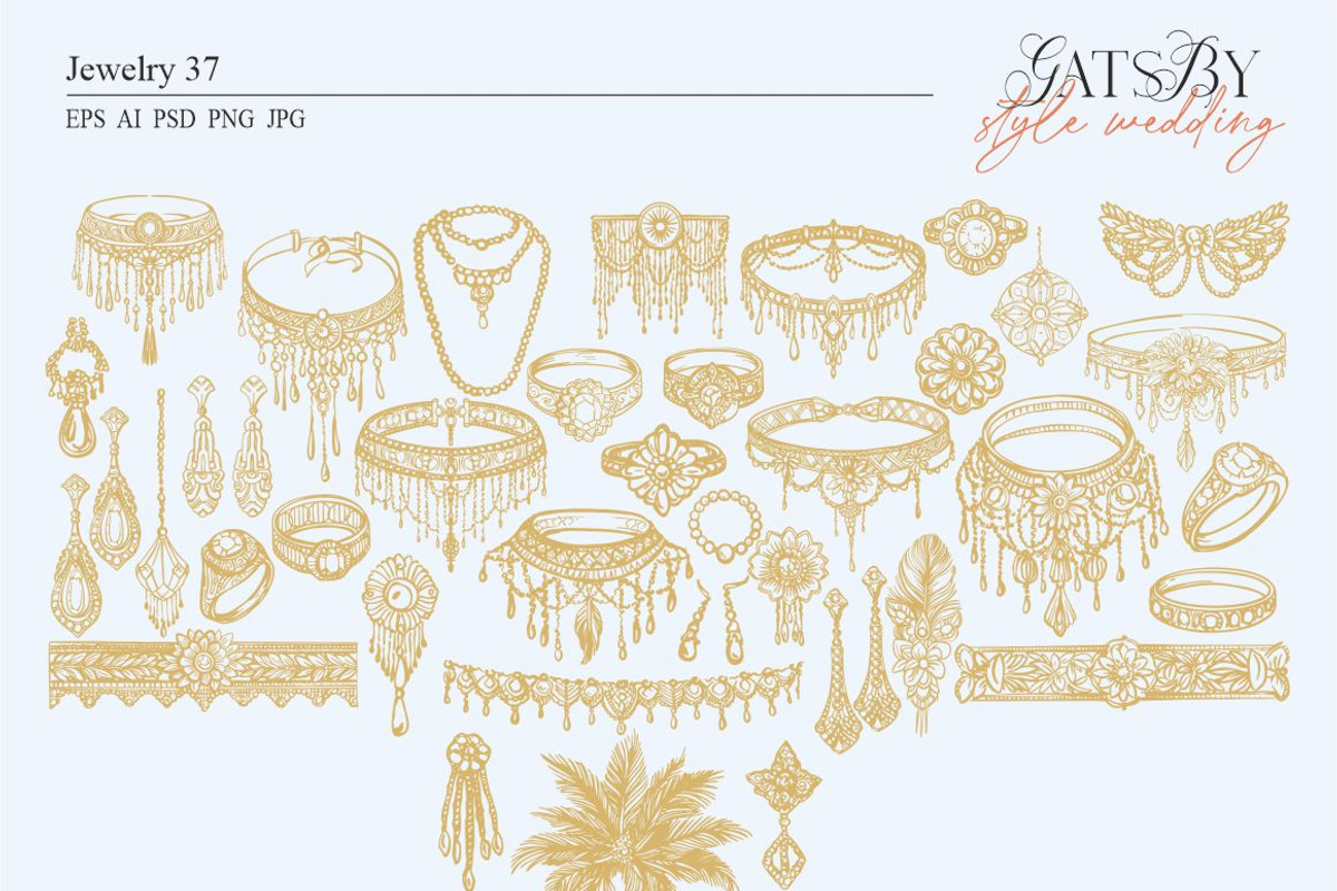 Gatsby-style wedding, an Object Graphic by Collection by VY (Photo 13 of 18)