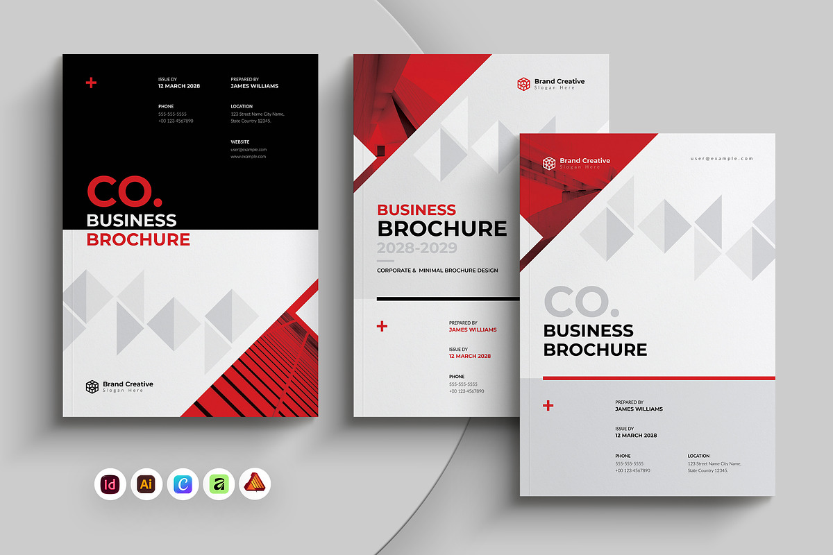 Business Brochure Cover Template, a Brochure Template by Spark_Creative (Photo 1 of 6)