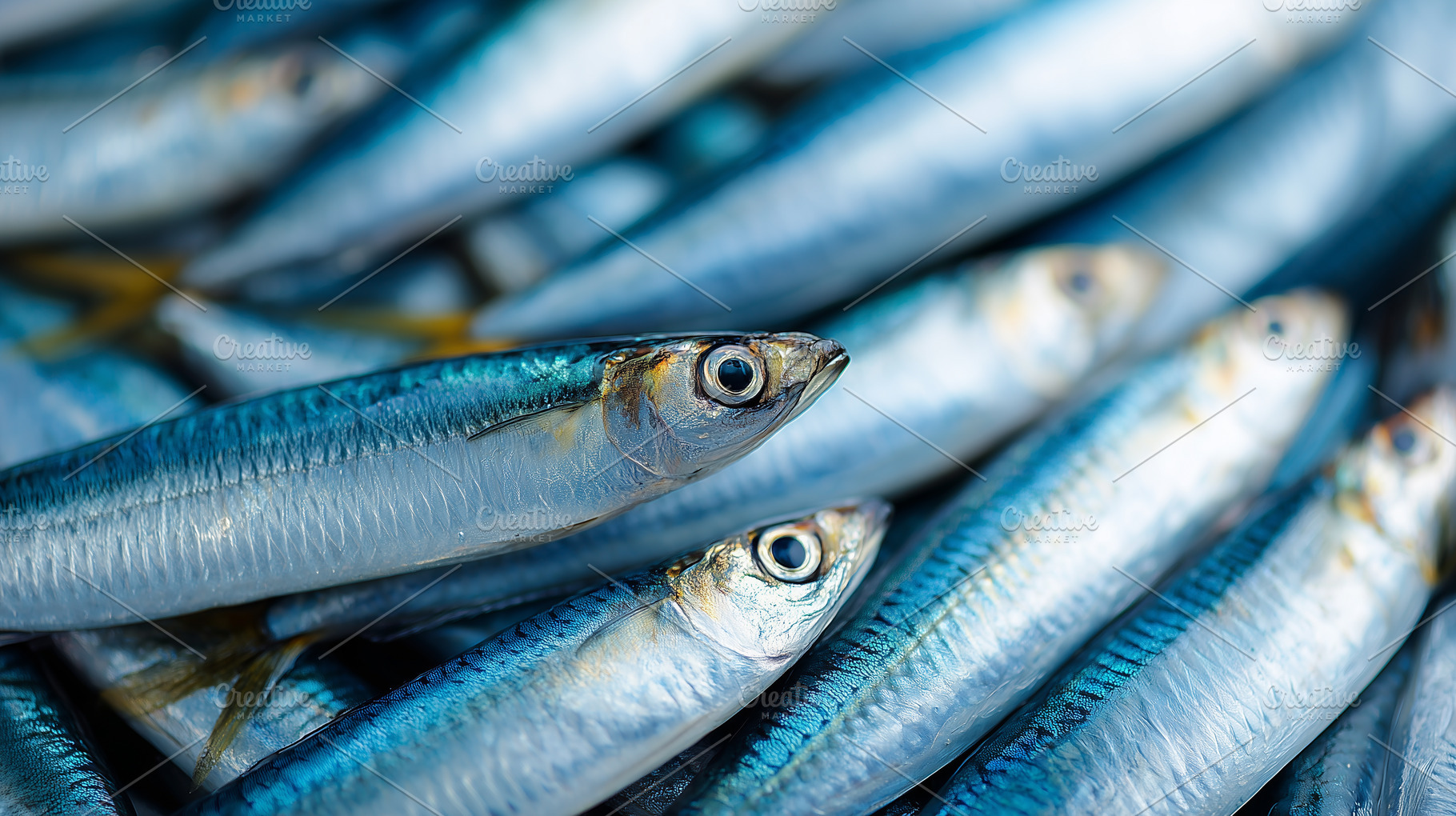 Fresh raw atlantic mackerel with, a Food & Drink Photo by MistyDay