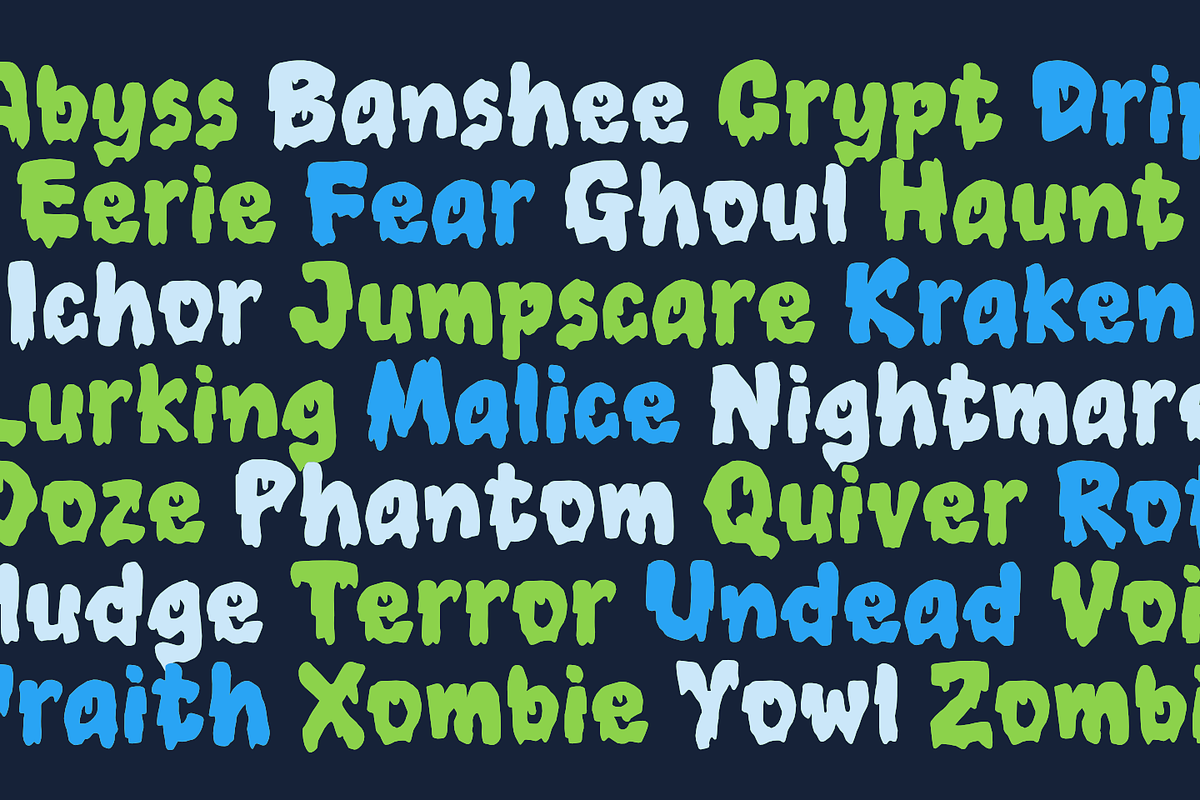 Zombice – Creepy Horror Font, a Font by TypeTasty Font (Photo 6 of 10)