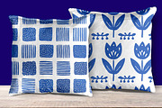 Cottagecore farmhouse Blue Patterns, a Pattern Graphic by Pattern Whimsy (Thumbnail 6 of 8)