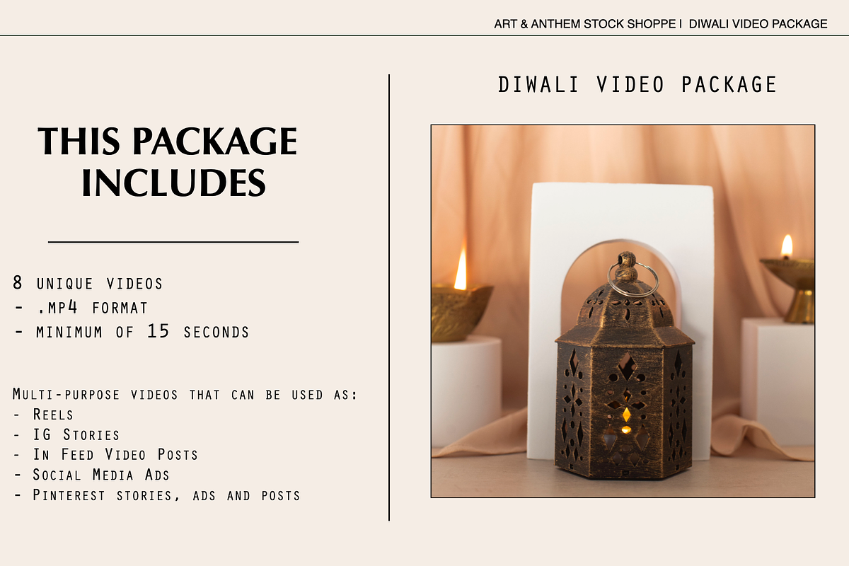 Diwali Video Content + Reel Pack (8), a Business Photo by Art & Anthem (Photo 2 of 4)