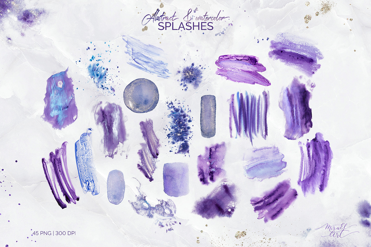 Violet Aura. Abstract design, a Texture Illustration by MiraEl Art (Photo 25 of 29)