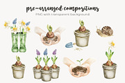 Gardening Watercolor Clip art, an Object Illustration by Eves_Aquadreams (Thumbnail 3 of 13)