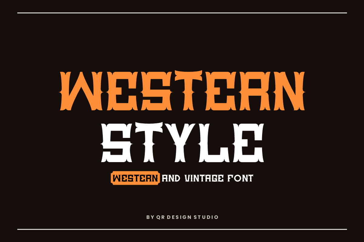 Cowboy Clasico - Western & Vintage, a Sans Serif Font by QR Design Studio (Photo 2 of 7)
