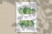 Watercolor Tropical Leaves, a Decorative Illustration by MayaNavits (Thumbnail 3 of 12)