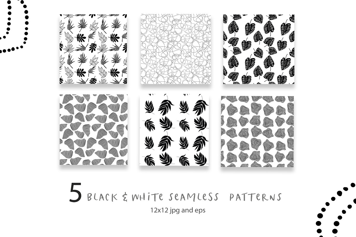 Abstract Botanical Patterns, a Pattern Graphic by Sweet Fig (Photo 4 of 9)