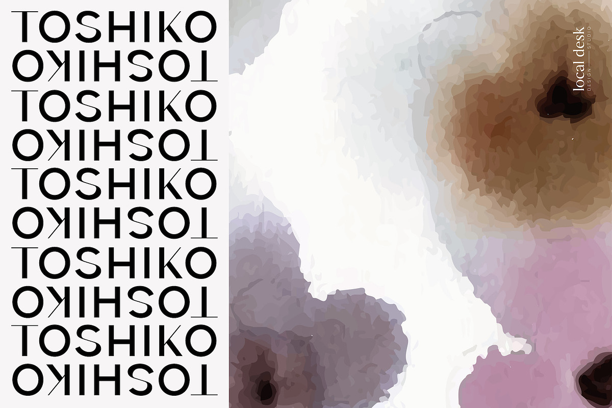 Toshiko – Minimal & Clean Sans, a Sans Serif Font by Local Desk Designstudio (Photo 7 of 13)