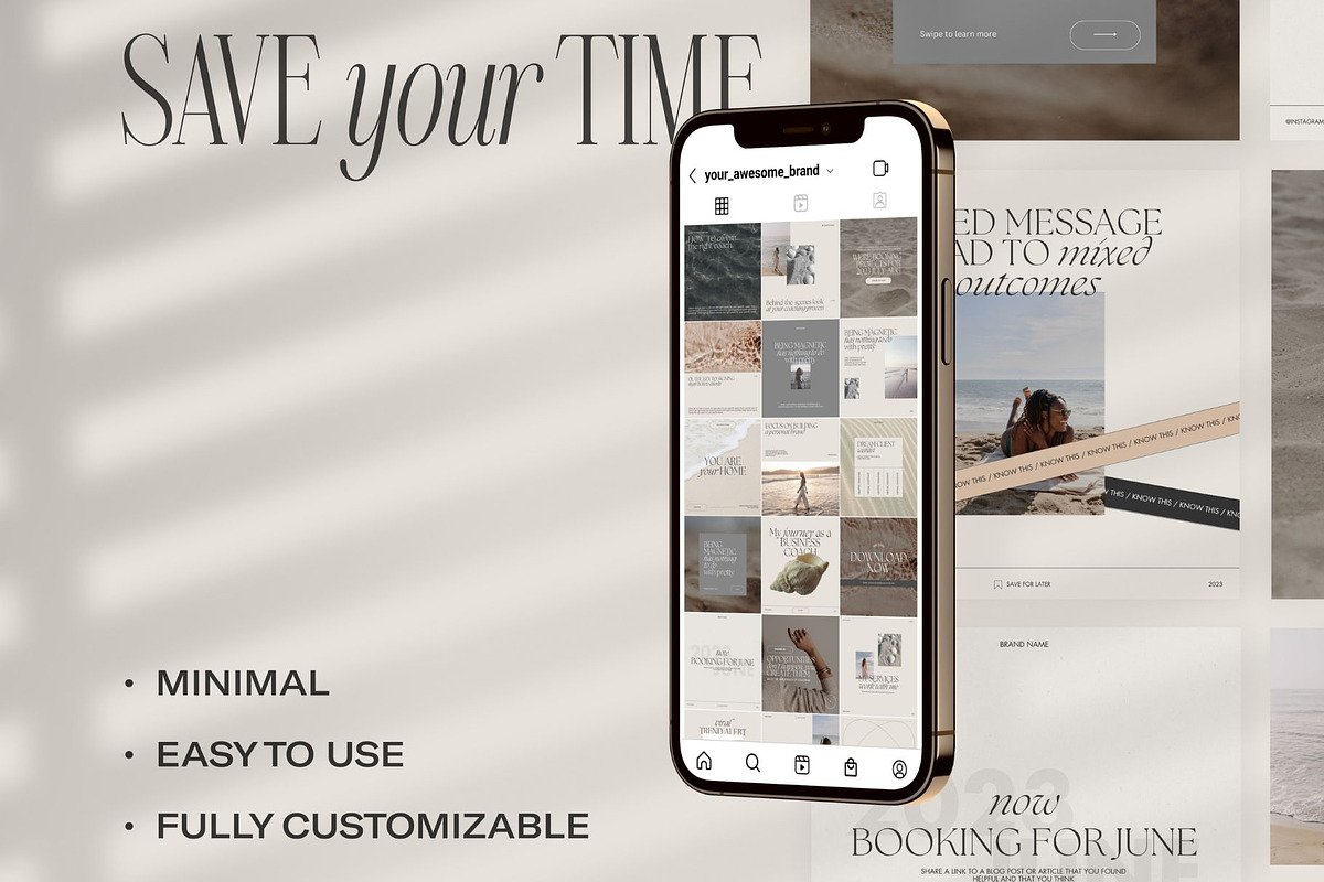 Instagram Templates Post & Stories, a Social Media Template by Digital&Chic (Photo 5 of 5)