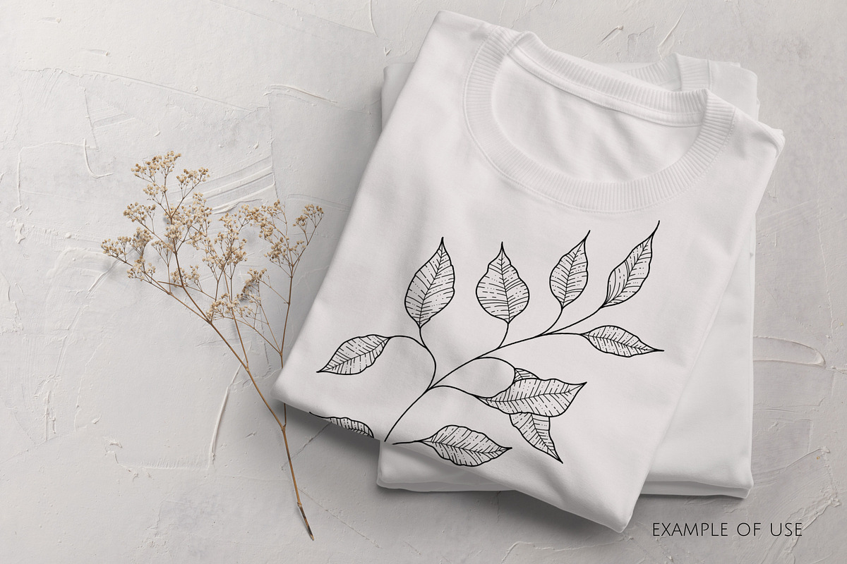 Leaves & Twigs Procreate Stamps Bund, a Brush Add-On by Dervik Art Store (Photo 3 of 4)