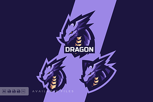Dragon E- Sport and Sport Logo, a Branding & Logo Template by ivan_artnivora
