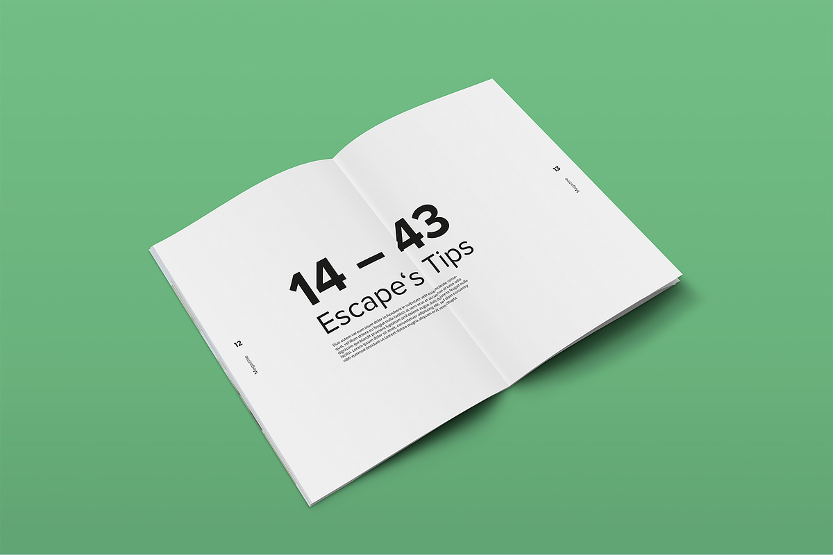 Escape Magazine Template, a Magazine Template by Designshot (Photo 6 of 10)