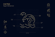Astrology and Zodiac Icon Set, an Outline Icon by Prosymbols (Thumbnail 3 of 8)