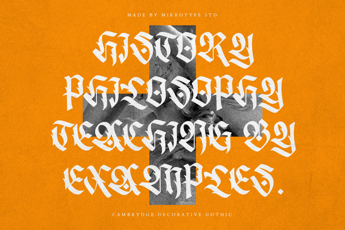 Cambrydge Gothic Advertisement Font, a Font by MikroType Std (Photo 7 of 9)