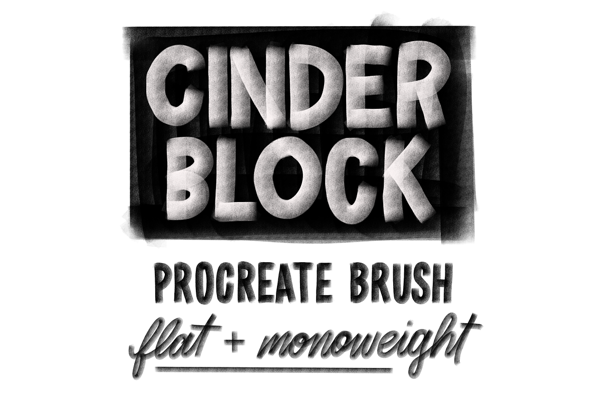 Cinder Block Brush for Procreate, a Brush Add-On by michlaure (Photo 1 of 2)