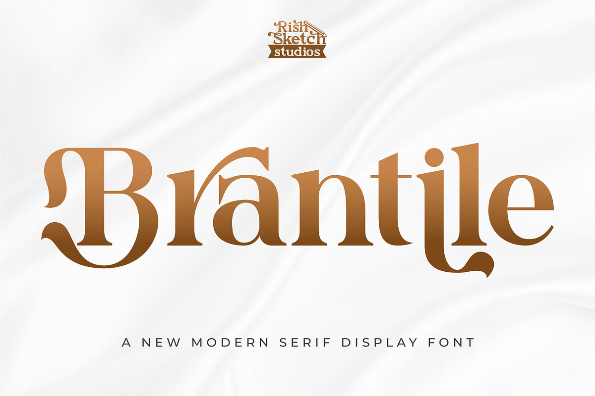 Brantile - Modern Serif Display Font, a Serif Font by Rishsketch (Photo 1 of 14)