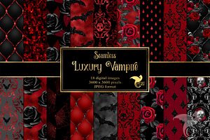 Luxury Vampire Digital Paper