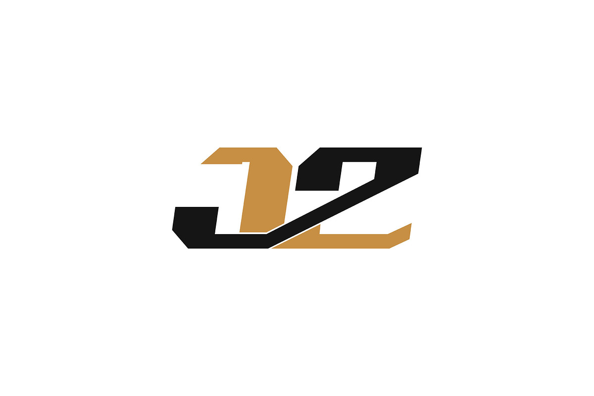 Alphabet letters logo JZ, ZJ, a Branding & Logo Template by mrshamsjaman