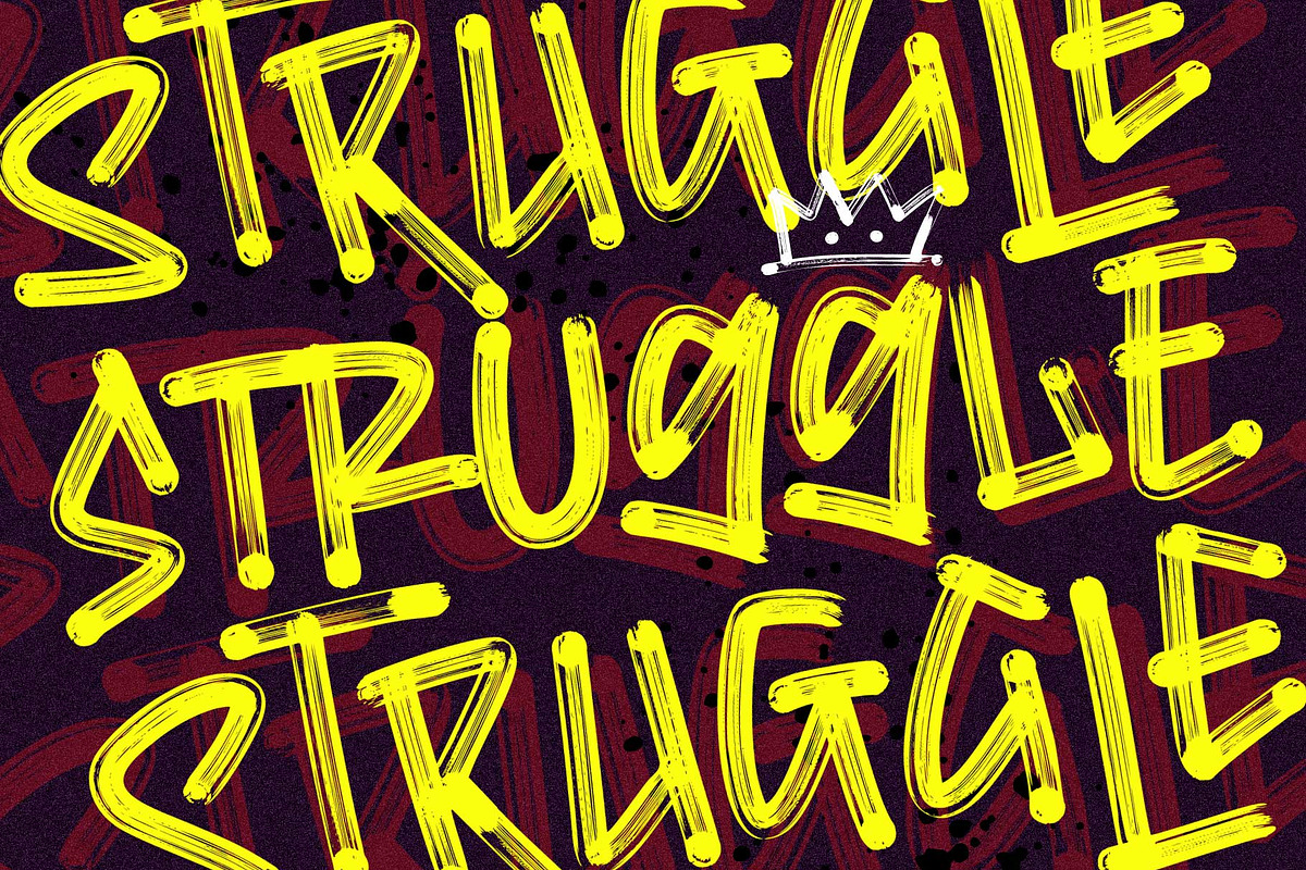 Brosnoirs - Textured Urban Style, a Handwritten Font by Arterfak Project (Photo 2 of 13)