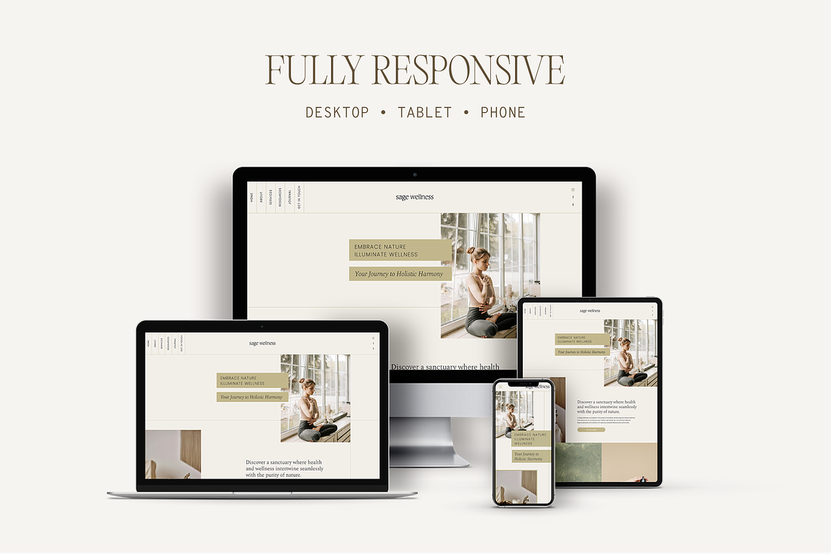 Sage Wellness Showit Website Templat, a Websites & App Template by Lovendear Design (Photo 3 of 3)