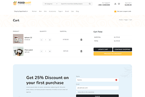 Foodmart - Grocery Website Template