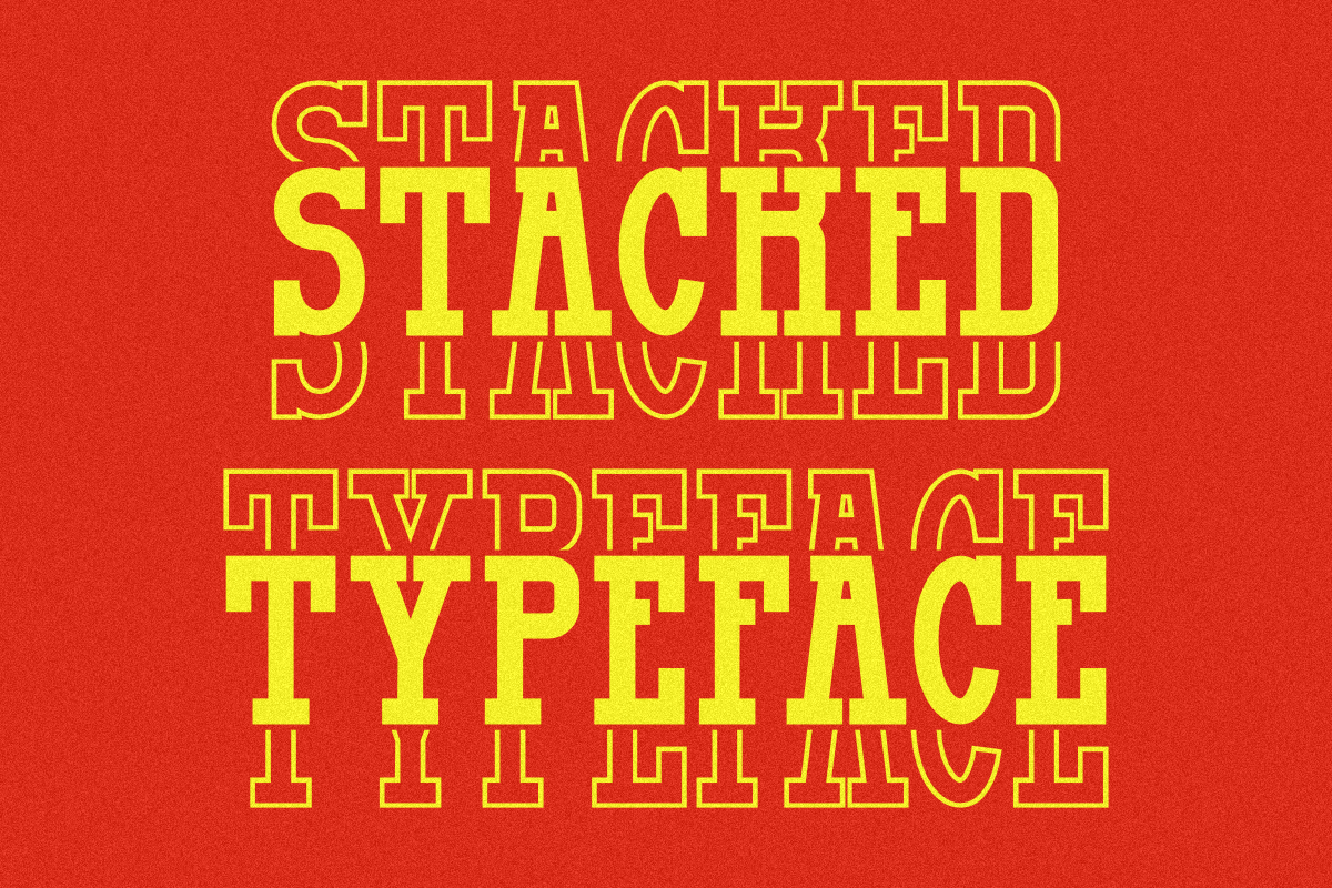 Famous Stacked - Vintage Typeface, a Slab Serif Font by Pian45 Studio (Photo 4 of 6)
