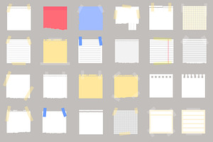 Paper notes stickers, an Education Illustration by Viktorijareut