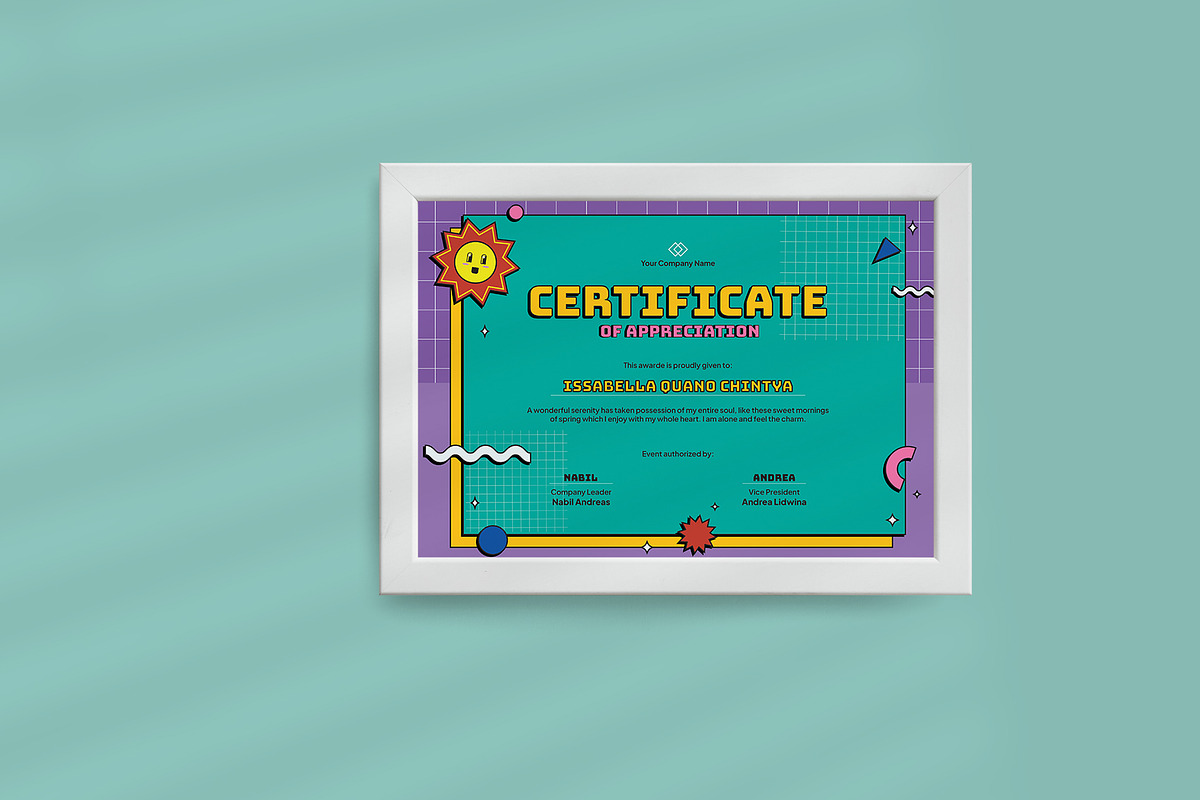 Kids Theme Certificate, a Templates & Theme by Neermana (Photo 2 of 3)
