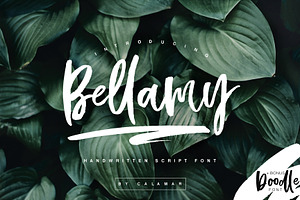 Bellamy Script, a Script Font by Calamar Studio