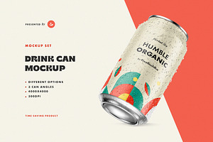 Drink Can Mockups, a Packaging Mockup by pixelbuddha.net