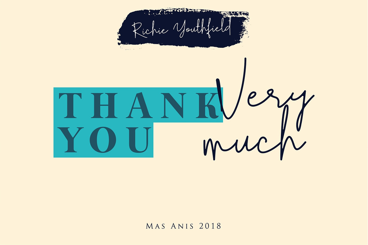 Richie Youthfield - Signature Font, a Script Font by Masanis (Photo 11 of 11)