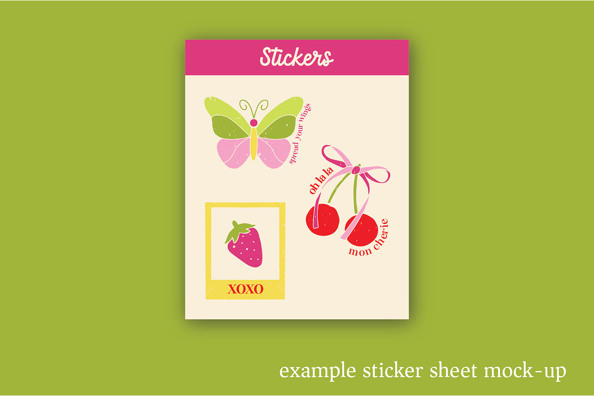 Cute & Quirky Retro Linocut Clipart, a Decorative Illustration by Ginny and Sam (Photo 8 of 11)