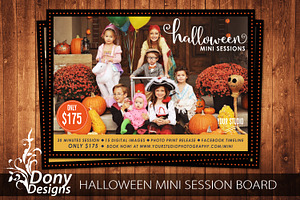 Halloween Mini Sessions PSD Template